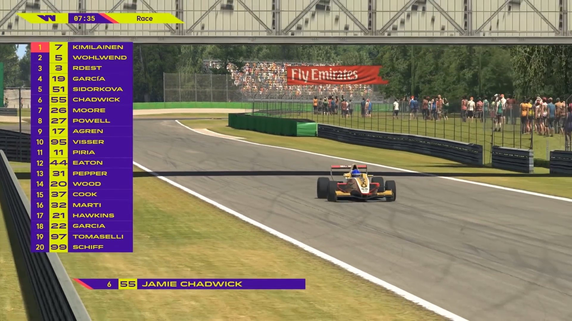 W Series Esports League — Formula broadcast theme